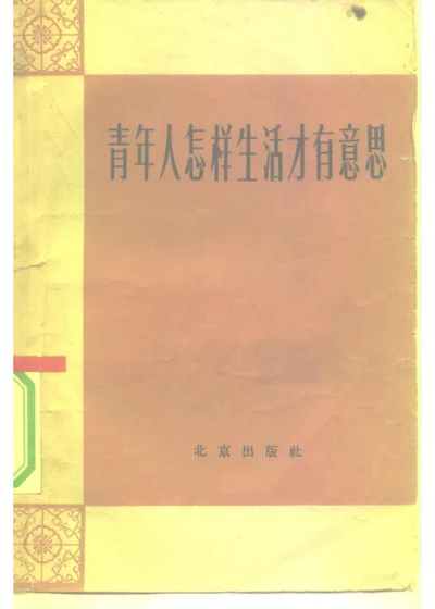 青年人怎样生活才有意思 封面