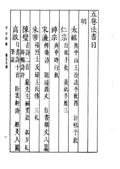 平生壮观 十卷 第 1 页