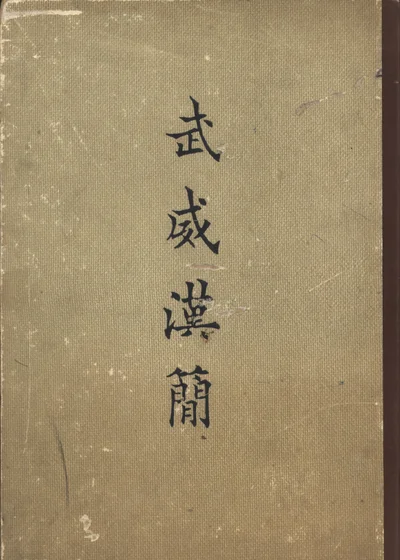 武威汉简 封面